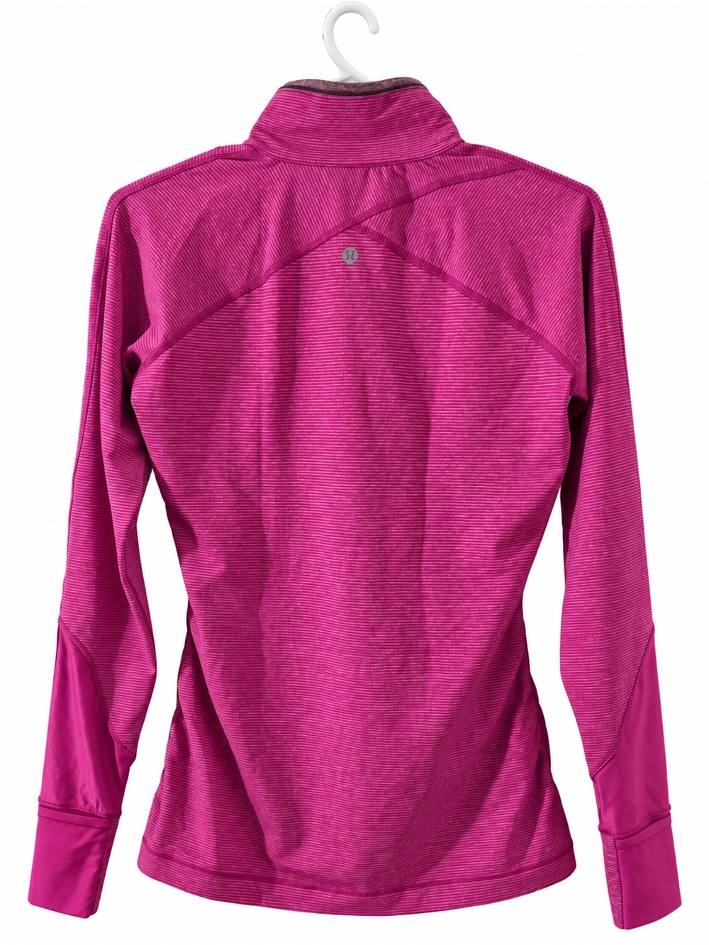Lululemon Women’s Pink/Fuchsia Quarter Zip Long Sleeve Athletic Top – Size M - Picture 4 of 7
